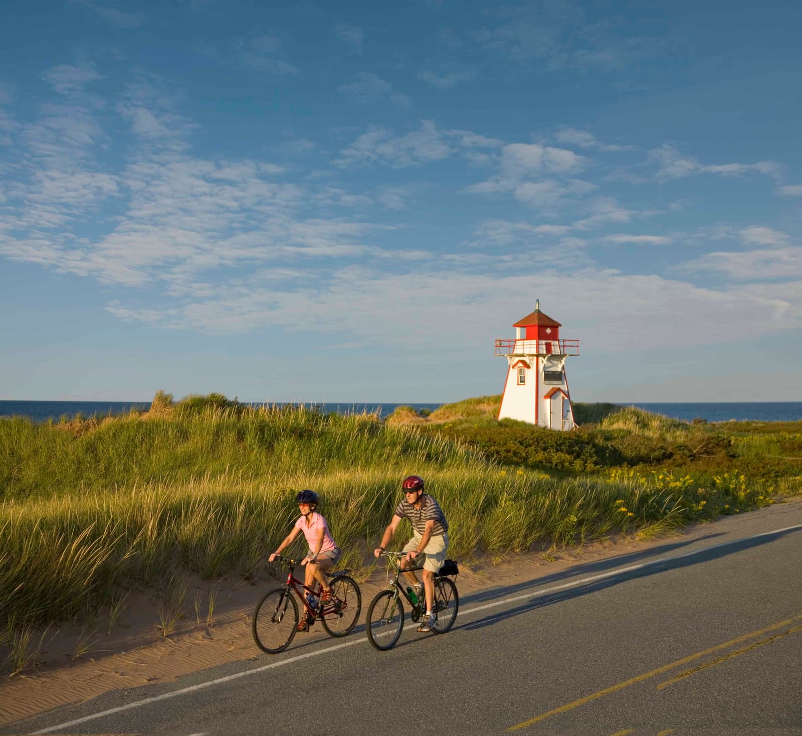 Radfahrer auf Prince Edward Island