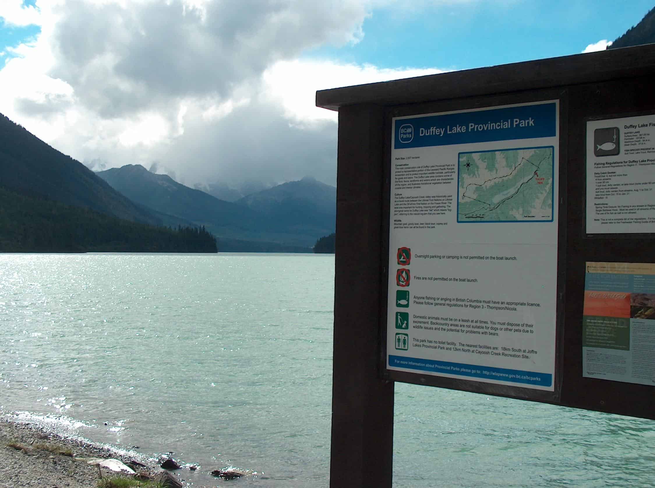 Zwischenstopp am malerischen Duffey Lake Provincial Park, BC