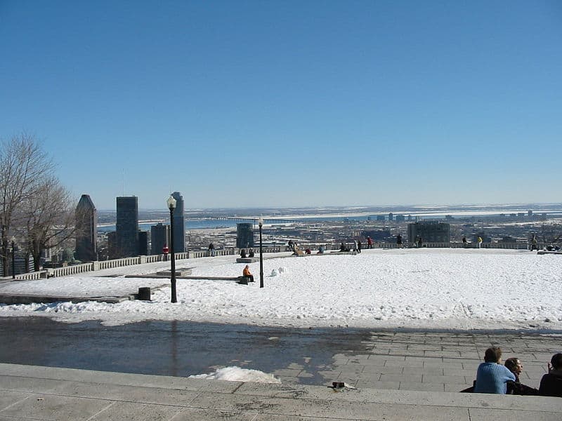 Winter im Parc du Mont-Royal, Montréal