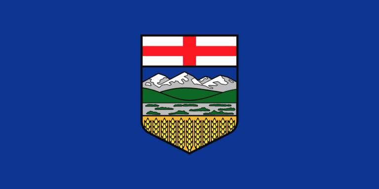 Die Flagge der Provinz Alberta.