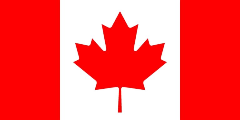 Die Flagge Kanadas in aktueller Form. Foto gemeinfrei