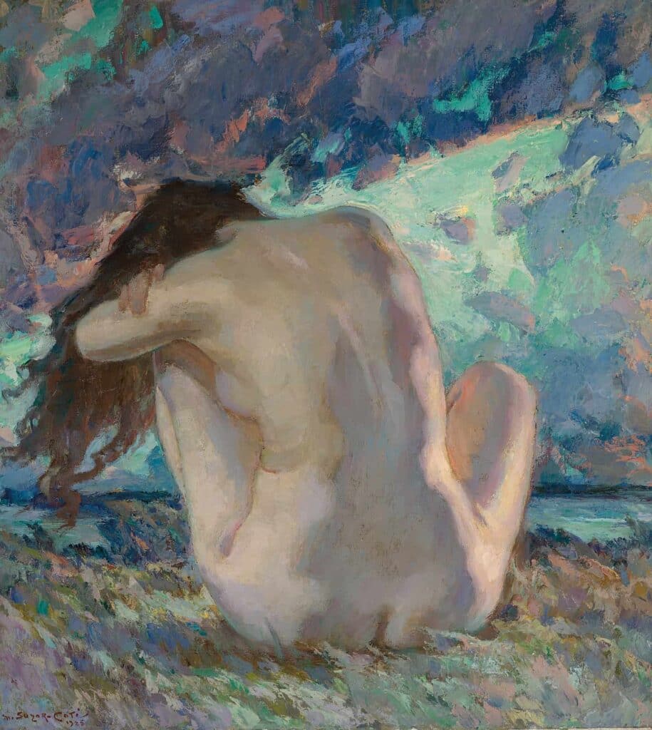 Marc-Aurèle de Foy Suzor-Coté - Symphonie Pathétique, 1925, 124,8 × 112 cm, Öl auf Leinwand<br>© Musée national des beaux-arts du Québec, Ankauf. Restaurierung durch das Centre de conservation du Québec (1946.05). Foto: MNBAQ, Denis Legendre