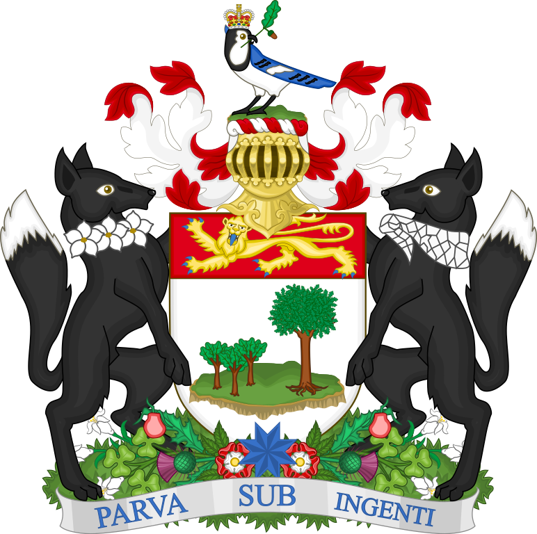 Das Wappen (Coat of Arms) von Prince Edward Island.