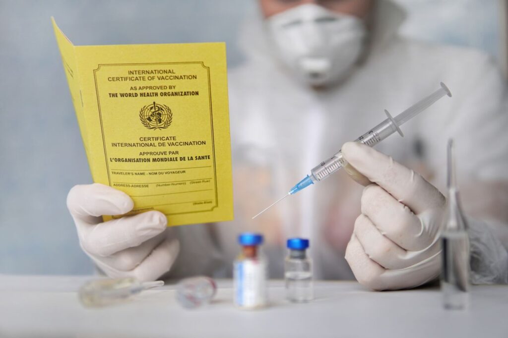 Der Internationale Impfpass der WHO ist ein Nachweisdokument für die vollständige Covid-Impfung. Foto diy13@ya.ru / Deposit
